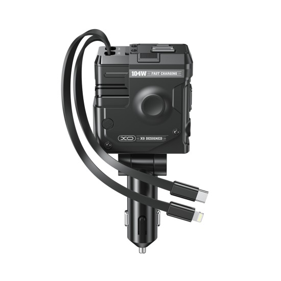 XO CC66 Μηχανικός 4-in-1 Φορτιστής Αυτοκινήτου 65W XO CC66 Μηχανικός 4-in-1 Φορτιστής Αυτοκινήτου 65W