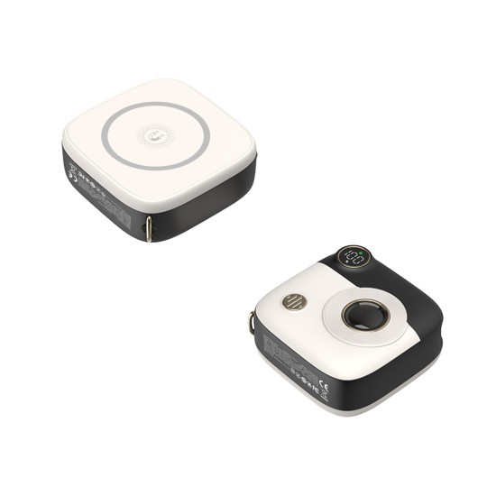 XO PR223 mini camera digital display fast charging power bank 10000mAh (Black & White) XO PR223 mini camera digital display fast charging power bank 10000mAh (Black & White)