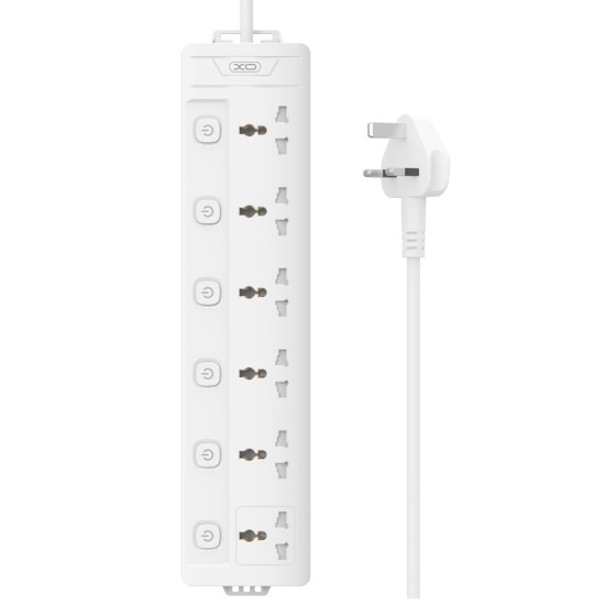 XO WL18 (UK) Πολύπριζο 6AC με Ανεξάρτητο Διακόπτη XO WL18 (UK) Πολύπριζο 6AC με Ανεξάρτητο Διακόπτη