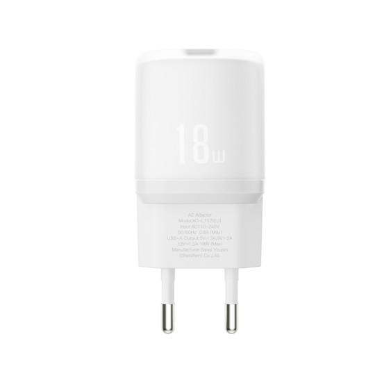 XO L157(EU) QC3.0 18W Φορτιστής Λευκό