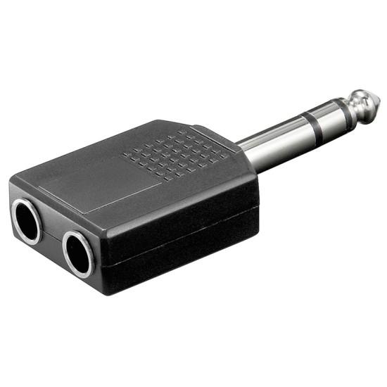 Μετατροπέας Stereo 6.35mm / 2x Stereo 6.35mm Θηλ. Μετατροπέας Stereo 6.35mm / 2x Stereo 6.35mm Θηλ.