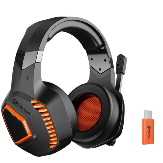 Meetion BTH014 2.4G Bluetooth Gaming Ακουστικά Μαύρα Meetion BTH014 2.4G Bluetooth Gaming Ακουστικά Μαύρα