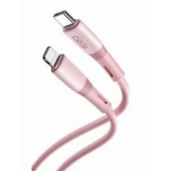 XO NB-Q226A Καλώδιο Φόρτισης - Data 27W Type-C σε Lightning 1m Ροζ XO NB-Q226A Καλώδιο Φόρτισης - Data 27W Type-C σε Lightning 1m Ροζ