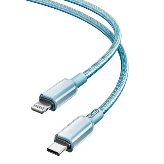 XO NB-Q250A Καλώδιο Φόρτισης + Data PD 27W Type-C σε Lightning PVC 1m Μπλέ XO NB-Q250A Καλώδιο Φόρτισης + Data PD 27W Type-C σε Lightning PVC 1m Μπλέ