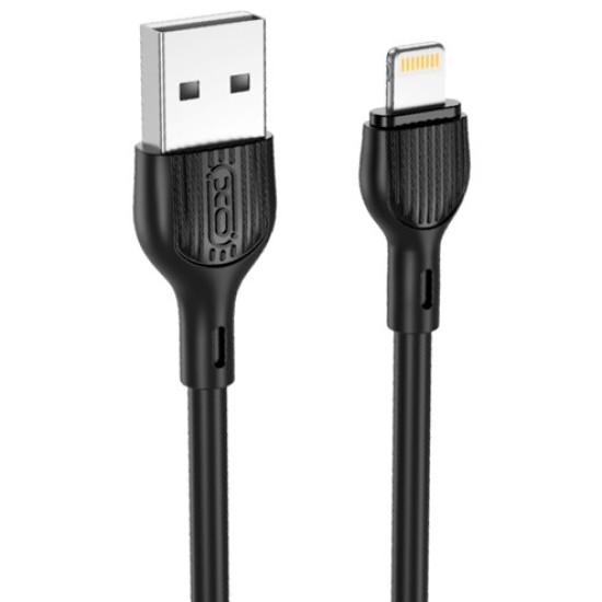 XO NB200 2.1A USB Καλώδιο Lightning 1.0μ Μαύρο XO NB200 2.1A USB Καλώδιο Lightning 1.0μ Μαύρο