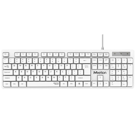 Meetion MT-K300 Standard USB Ενσύρματο Πληκτρολόγιο Λευκό Meetion MT-K300 Standard USB Ενσύρματο Πληκτρολόγιο Λευκό